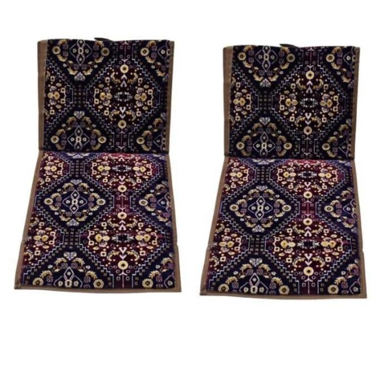 طقم كرسي أرضي قابل للطي من قطعتين مع مسند ظهر مقاوم للماء، مثالي للتخييم والاسترخاء