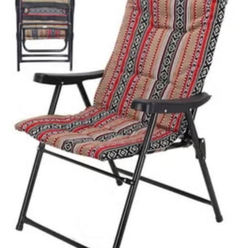 كرسي تخييم عالي الجودة مبطن وخفيف الوزن وقابل للطي للشاطئ/الأنشطة الخارجية