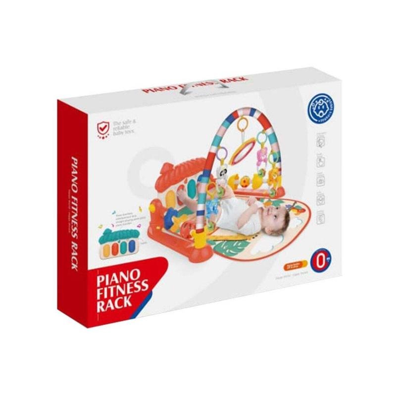 رف اللياقة البدنية للبيانو، لعبة موسيقية للأطفال مع لوحة مفاتيح للركل واللعب