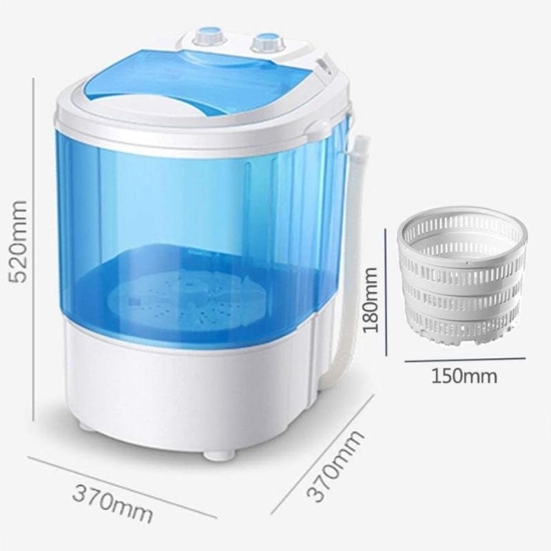 غسالة ملابس وأحذية صغيرة (موديل DLC-37155) - أزرق