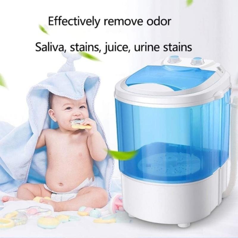 غسالة ملابس وأحذية صغيرة (موديل DLC-37155) - أزرق