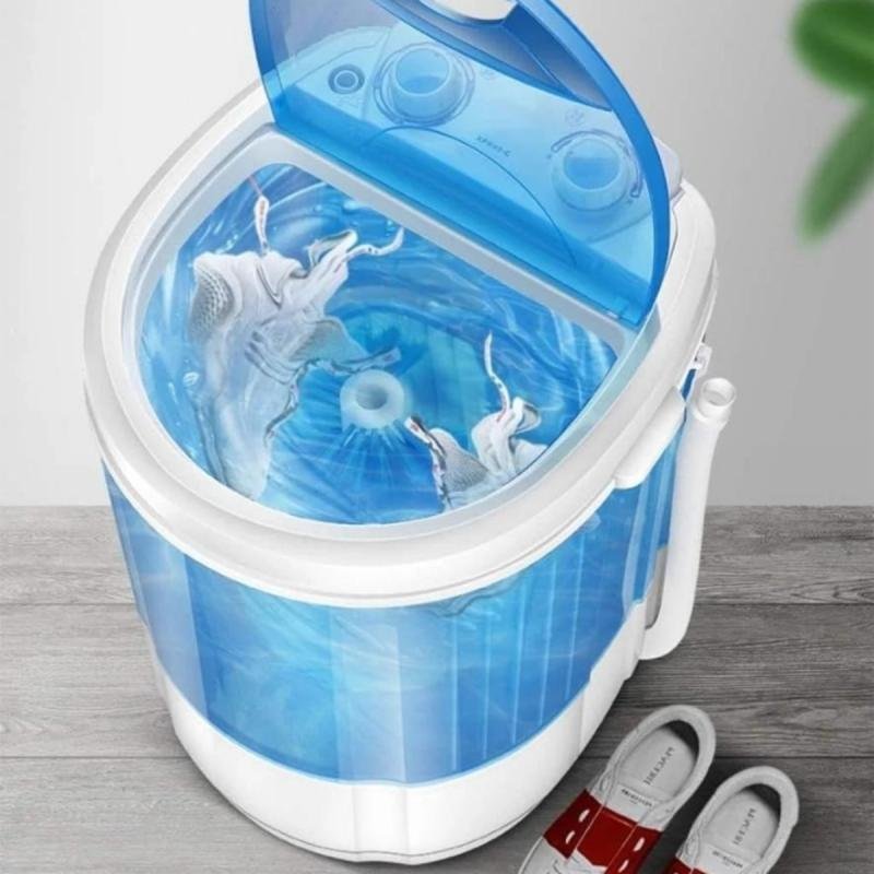 غسالة ملابس وأحذية صغيرة (موديل DLC-37155) - أزرق