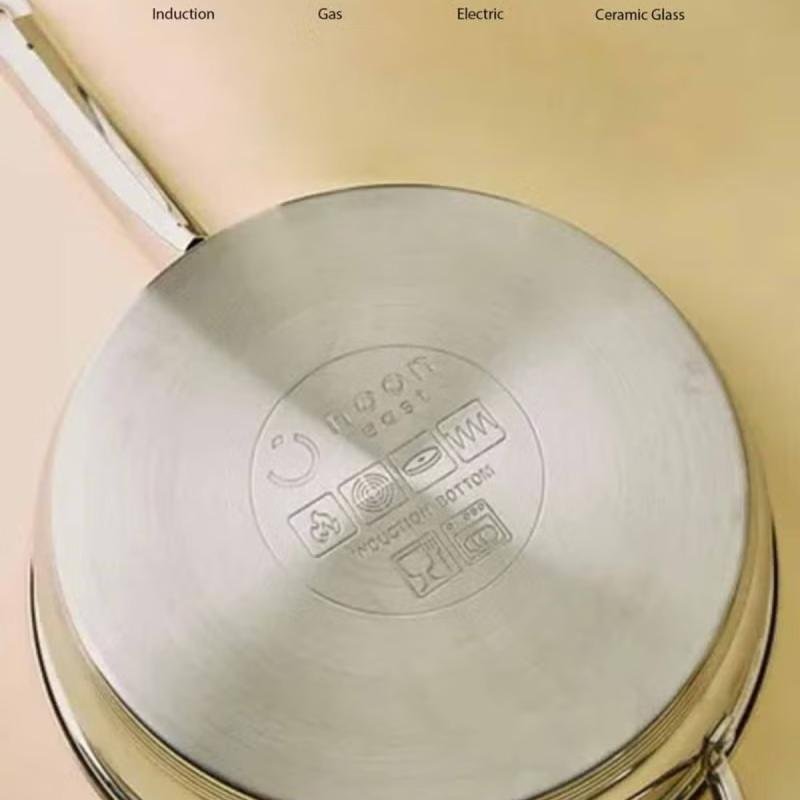 مجموعة أواني طهي من 18 قطعة - أواني ومقالي وأدوات مطبخ من الفولاذ المقاوم للصدأ - عالية الجودة -