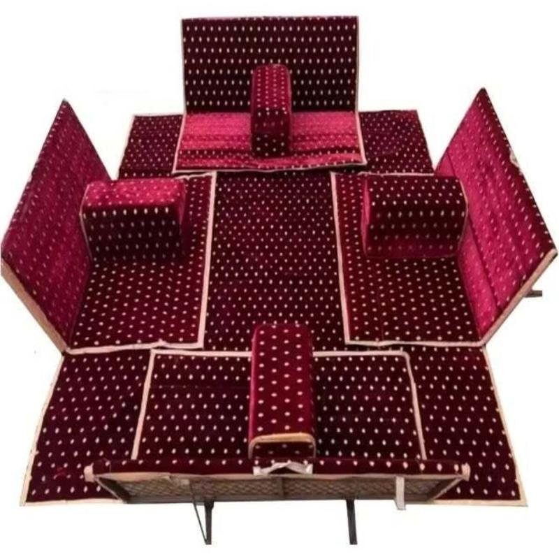 مجموعة جلوس أرضية تراثية مكونة من 9 قطع