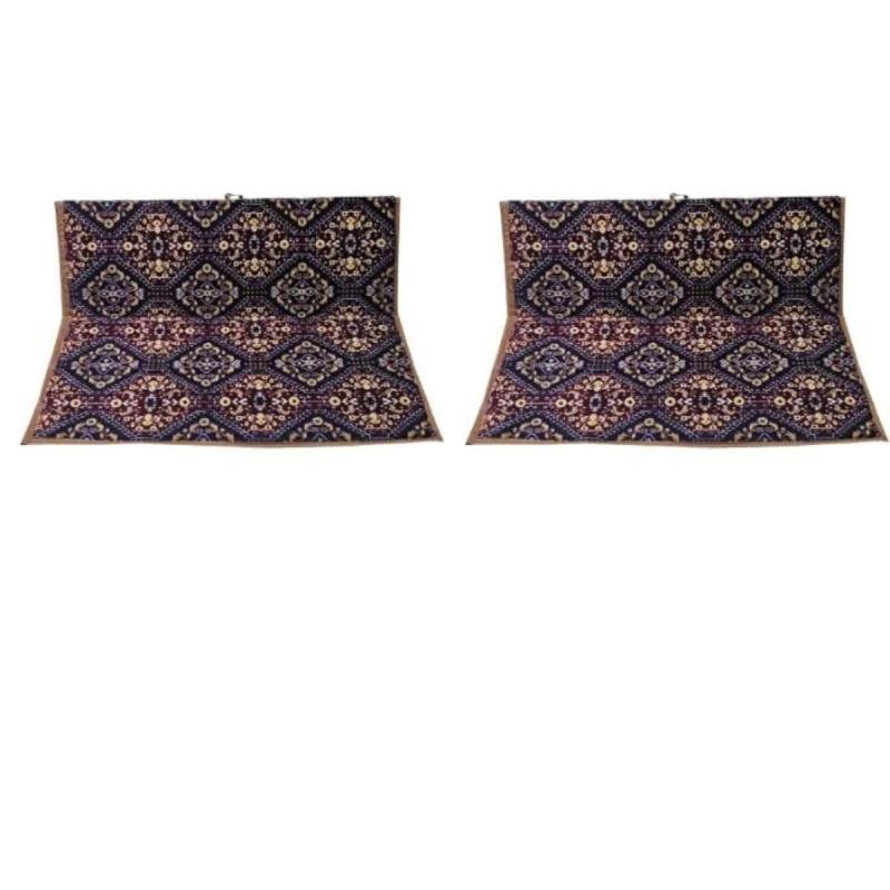 طقم كراسي 60 * 120 سم أرضية مكون من كرسيين قابلين للطي بخلفية عازلة للماء، مثالي للرحلات والتخييم