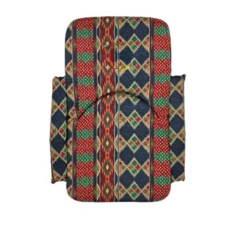 كرسي أرضي قابل للطي مع مسند ذراع ، مريح للجلوس والاسترخاء، مثالي للمنزل والرحلات، بحجم 55×50×50 سم