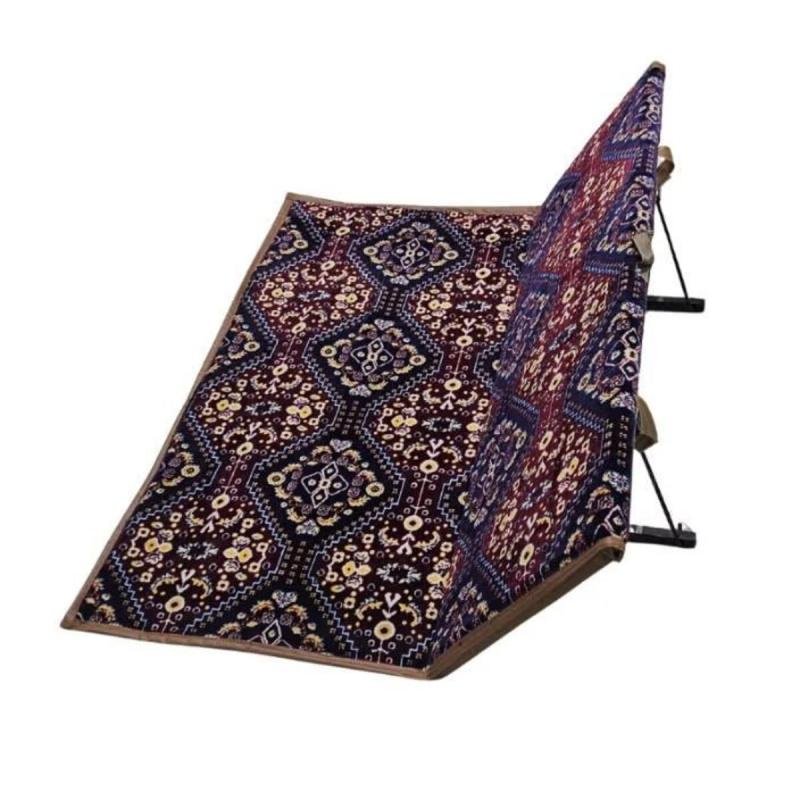 طقم كراسي 60 * 120 سم أرضية مكون من كرسيين قابلين للطي بخلفية عازلة للماء، مثالي للرحلات والتخييم