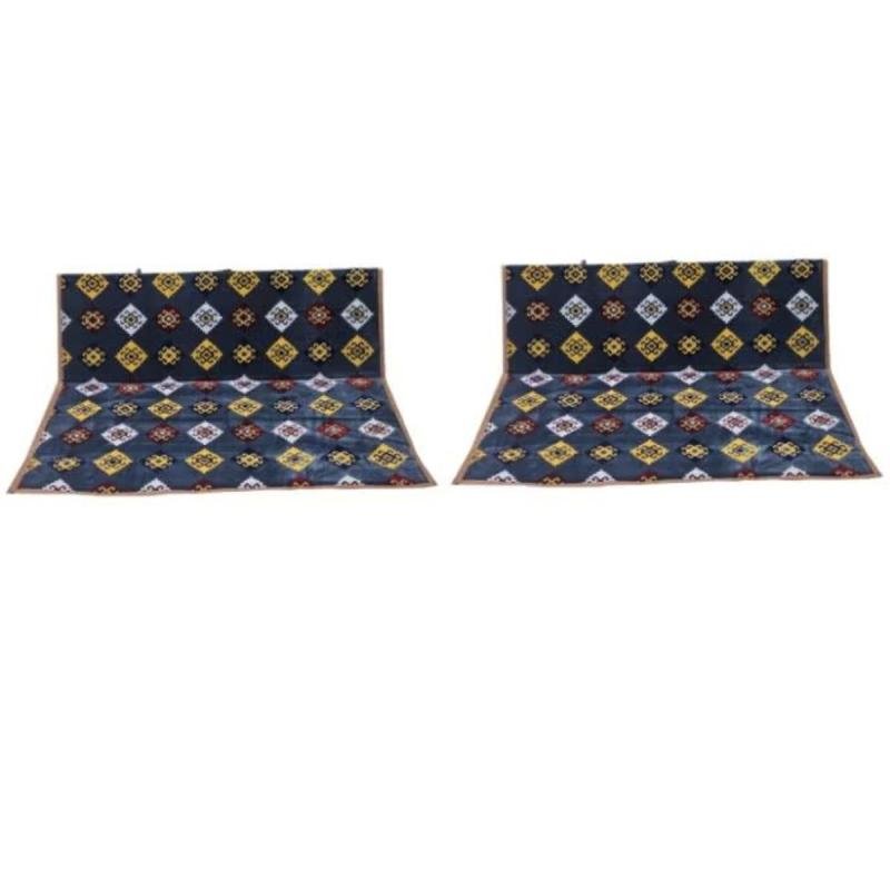 طقم كراسي 60 * 120 سم أرضية مكون من كرسيين قابلين للطي بخلفية عازلة للماء، مثالي للرحلات والتخ