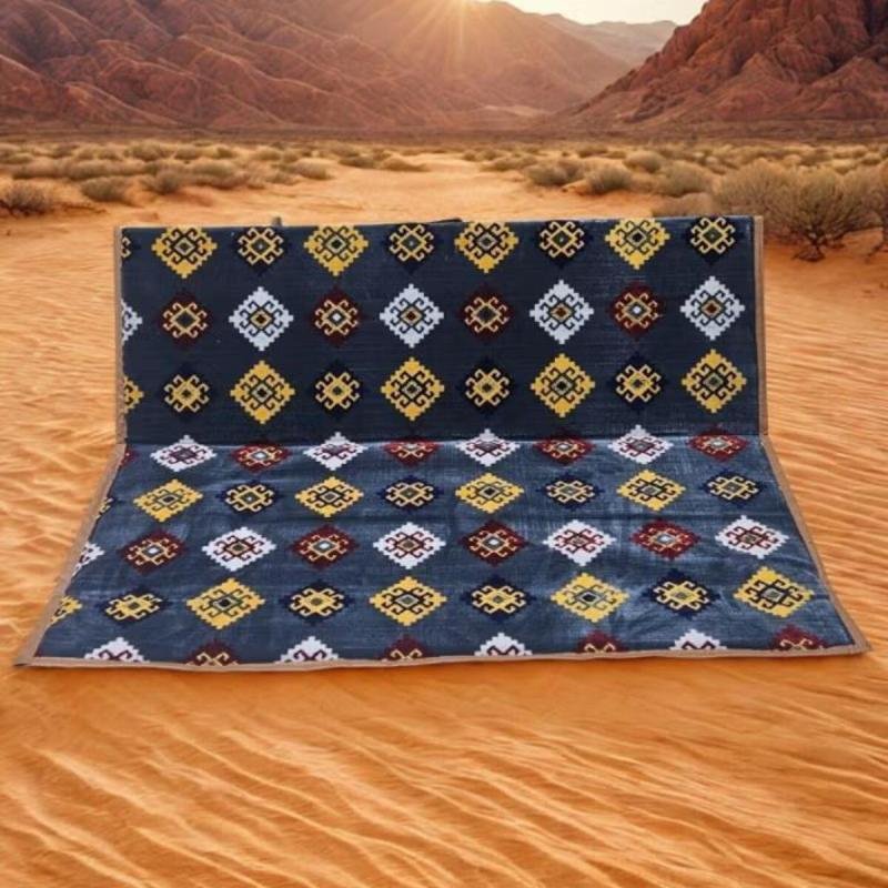 طقم كراسي 60 * 120 سم أرضية مكون من كرسيين قابلين للطي بخلفية عازلة للماء، مثالي للرحلات والتخ