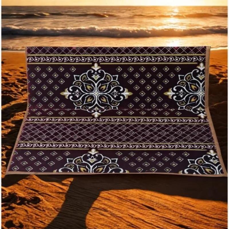 طقم كراسي (60*120 سم) أرضية مكون من كرسيين قابلين للطي بخلفية عازلة للماء، مثالي للرحلات والتخييم