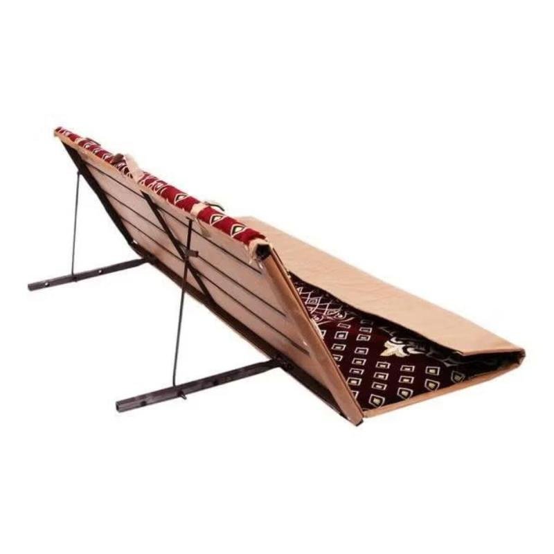 كرسي تخييم أرضي قابل للطي مع مسند ظهر قابل للتعديل مقاس 120×5×45 سم مثالي للرحلات والنزهات