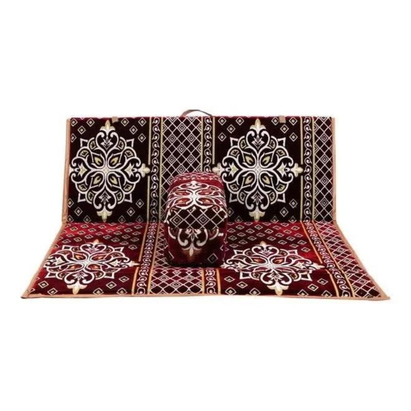 كرسي تخييم أرضي قابل للطي مع مسند ظهر قابل للتعديل مقاس 120×5×45 سم مثالي للرحلات والنزهات