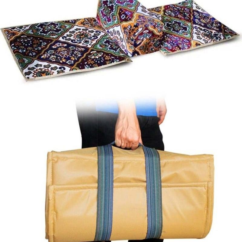 جلسة أرضية مع مسند مناسب للتخييم مزود بمسند ذراع