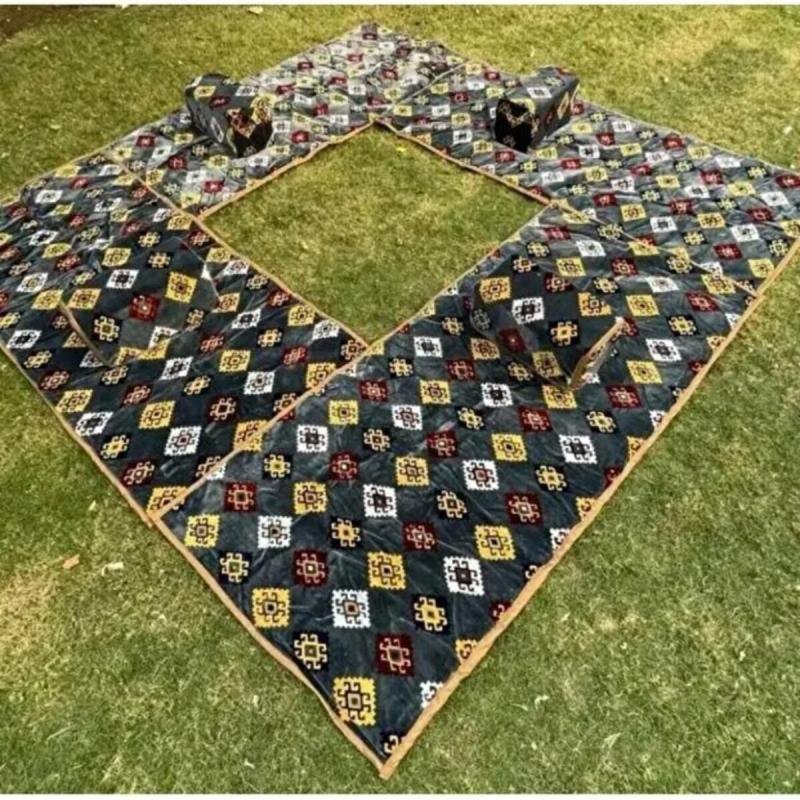 طقم جلسة بر ملكي 8 قطع بتصميم فاخر للرحلات والحدائق,مجلس 8 قطع للبر 🌵