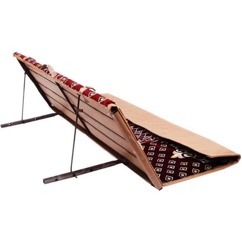 كرسي أرضي قابل للطي والتعديل للبر و اللنزهات والتخييم والشاطئ,قماش ناعم مزخرف