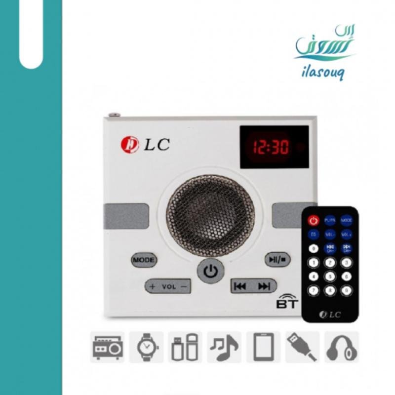 مكبر صوت محمول يعمل بالبلوتوث وراديو مع جهاز تحكم عن بعد