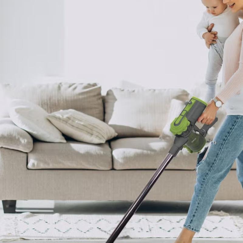 مكنسة كهربائية سلكية خفيفة الوزن 0.8 لتر 600 وات RE-9-022 أخضر/أسود