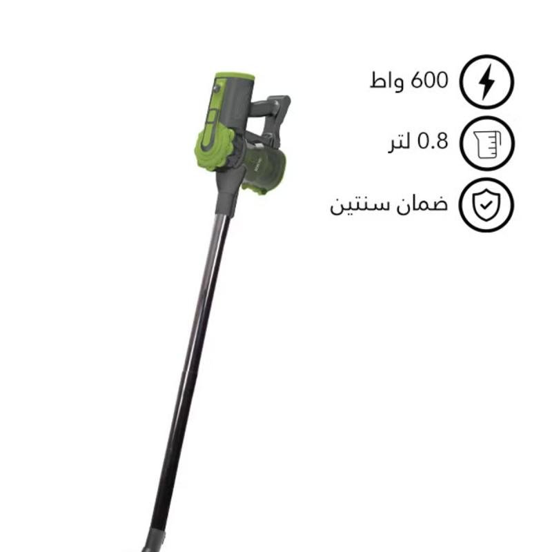 مكنسة كهربائية سلكية خفيفة الوزن 0.8 لتر 600 وات RE-9-022 أخضر/أسود