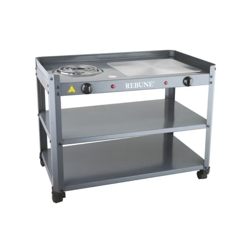 شواية كهربائية وسخان - تسخين سريع وأداء ممتاز 1250 واط RE-4-063G رمادي