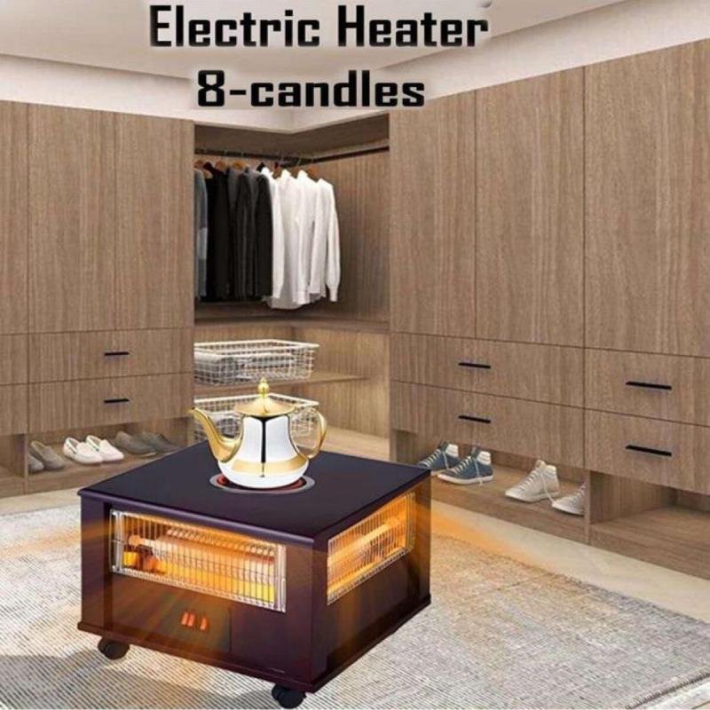 دفاية كهربائية 4 شمعات محاطة من جمع الاتجاهات مع طباخة بقوة 2000 واط