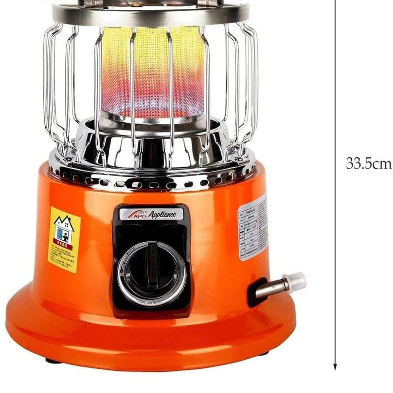 دفاية غاز 2 في 1 ( تدفئة + طبخ\تسخين) محمول لسطح المكتب والمنزل والتخييم