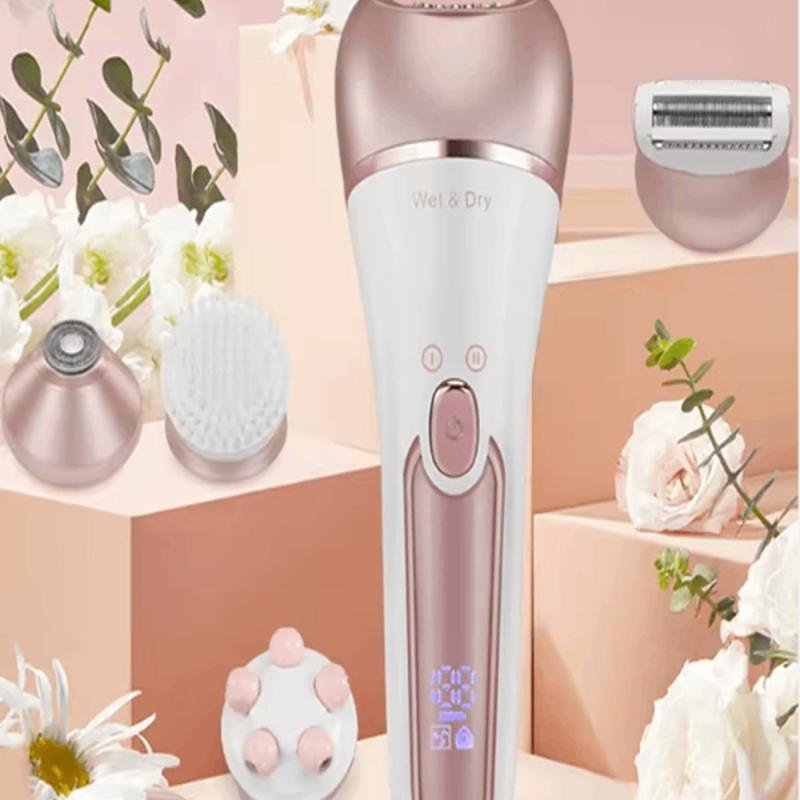 جهاز إنزو EN-5842 لإزالة الشعر 5 في 1 تشذيب وتنظيف للوجه والجسم خفيف ومحمول ⚡