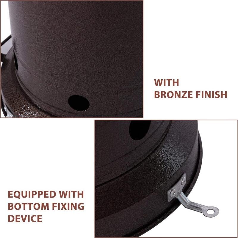 دفاية خارجية غاز للحديقة والمطاعم مظلة ستانلس ستيل 225سم بقوة 13KW مع اشتعال إلكتروني ,DLC-38030