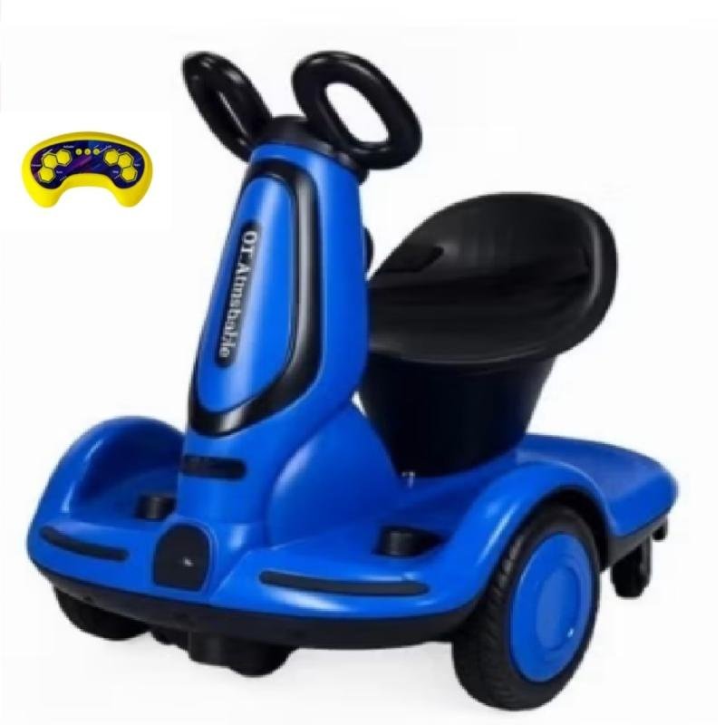 سكوتر كهربائي متعدد الوظائف للأطفال ، سكوتر كهربائي رباعي العجلات مع محرك مزدوج مع ريموت