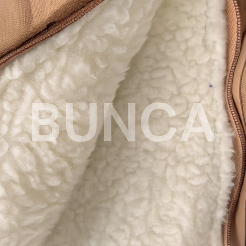 كيس نوم تنزاني للرحلات و التخييم مقاس 200 سم في 100 سم,مبطن فرو ابيض من الداخل