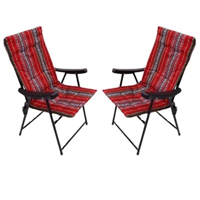 مجموعة كراسي التخييم تتكون من كرسيين قابلين للطي، كرسي نزهة، كرسي رياضي، كرسي خارجي