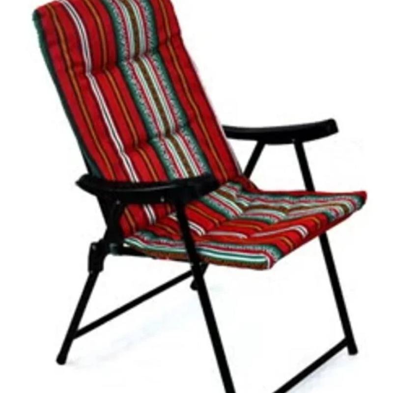 كرسي تخييم قابل للطي وخفيف الوزن ومبطن عالي الجودة للتخييم على الشاطئ في الهواء الطلق