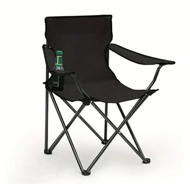 طقم كراسي تخييم يتكون من 3 كراسي قابلة للطي من قماش أكسفورد وقوائم معدنية – مريح وخفيف