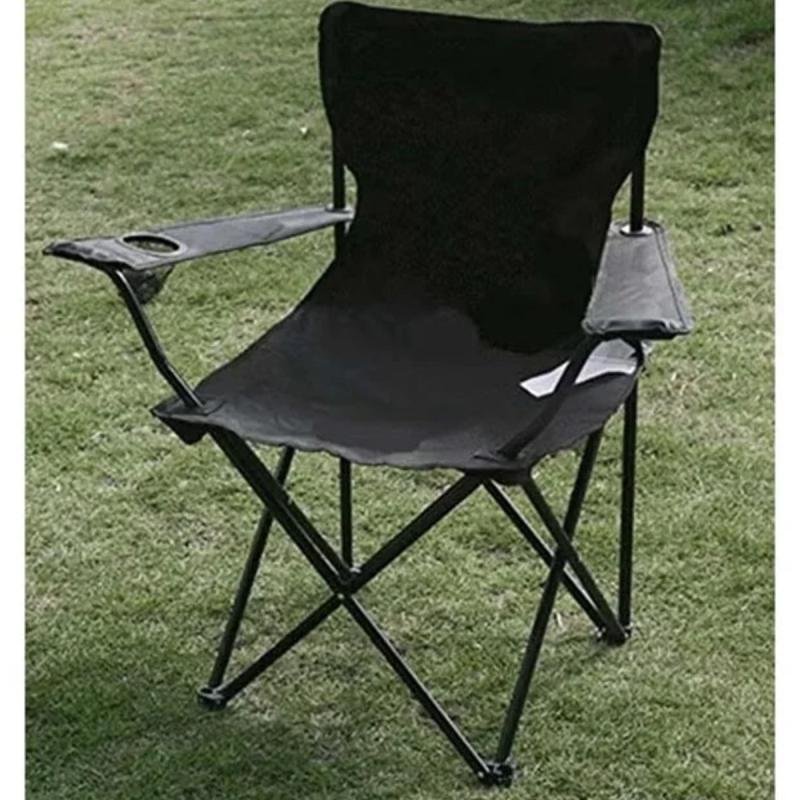 طقم كراسي تخييم يتكون من 3 كراسي قابلة للطي من قماش أكسفورد وقوائم معدنية – مريح وخفيف