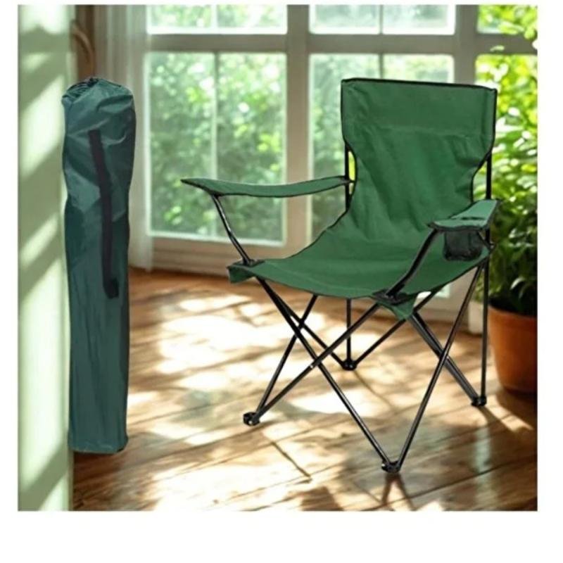 طقم كراسي تخييم يتكون من 3 كراسي قابلة للطي من قماش أكسفورد وقوائم معدنية – مريح وخفيف,