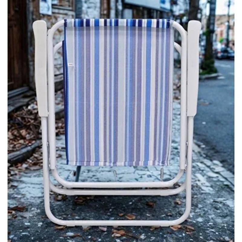 كرسي تخييم قابل للطي من قماش أكسفورد وبقوائم معدنية – 45×45×80 سم