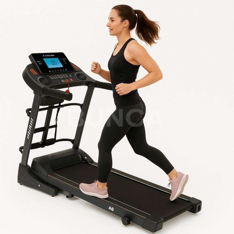 سير كهربائي مع مساج ومحرك 2 حصان، مساحة جري 42*120 سم,3 مستويات انحدار،يتحمل 120كجم,S600-D - S600A