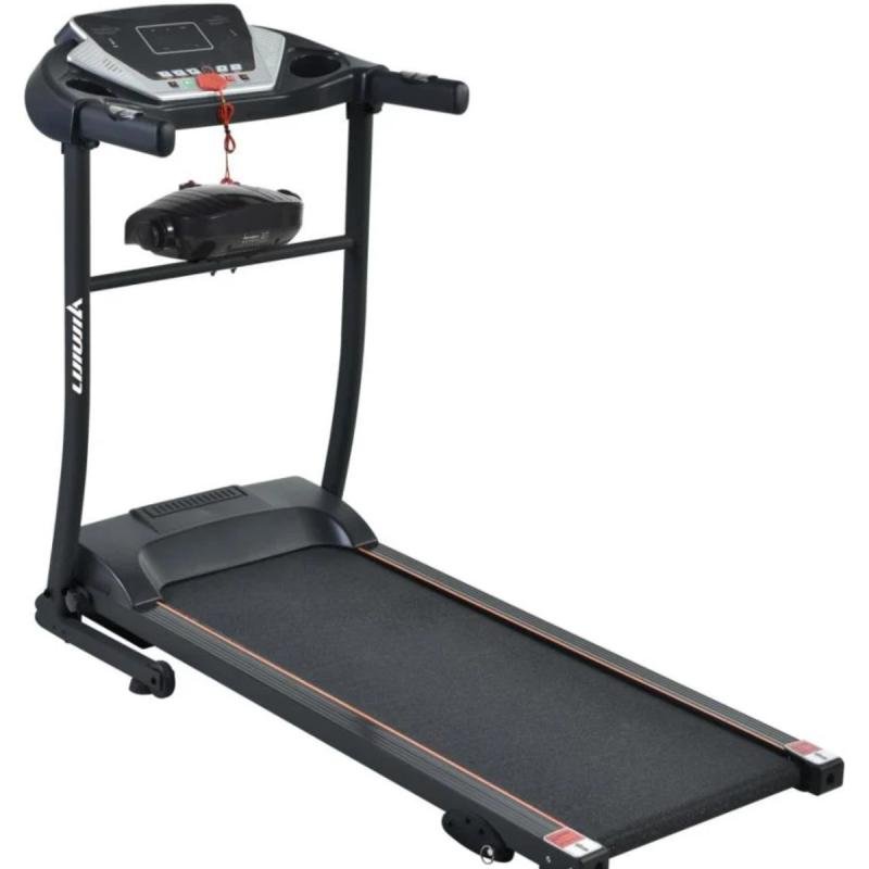 سير كهربائي مع مساج للخصر ومحرك 1.5 حصان، مساحة جري 40*110 سم,3 مستويات انحدار،يتحمل 90كجم, 6069D