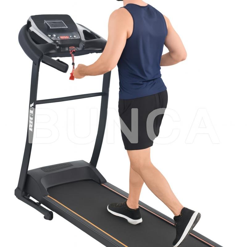 سير كهربائي مع مساج للخصر ومحرك 1.5 حصان، مساحة جري 40*110 سم,3 مستويات انحدار،يتحمل 90كجم, 6069A