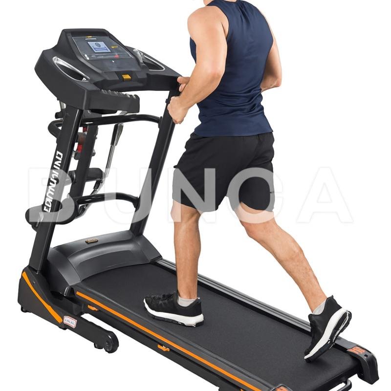 سير كهربائي مع مساج للخصر ومحرك 2 حصان، مساحة جري 42*120 سم,3 مستويات انحدار،يتحمل 120كجم, 5050D