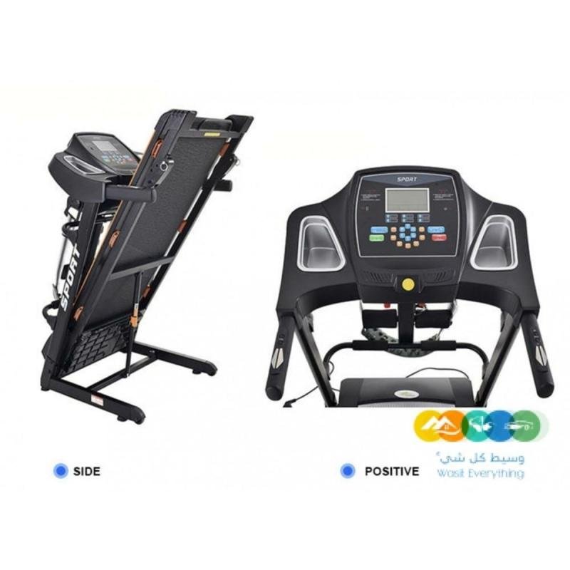 سير كهربائي مع مساج للخصر ومحرك 2 حصان، مساحة جري 42*120 سم,3 مستويات انحدار،يتحمل 120كجم, 5050D