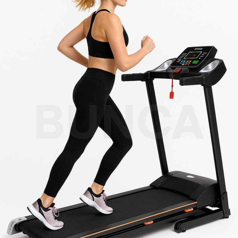 سير كهربائي ممتص للصدمات ومحرك 2 حصان، مساحة جري 42*120 سم,3 مستويات انحدار،يتحمل 120كجم, 5050A