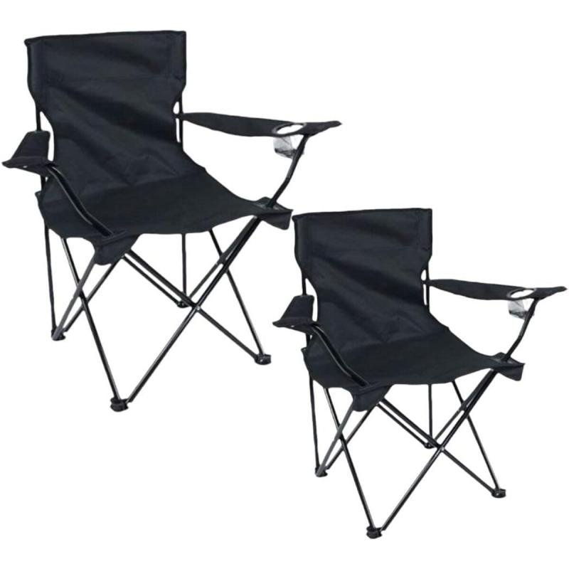 كرسي شاطئ قابل للطي محمول متعدد الأغراض من ديلوبيك (قطعتان) كرسي تخييم للبالغين، خفيف الوزن