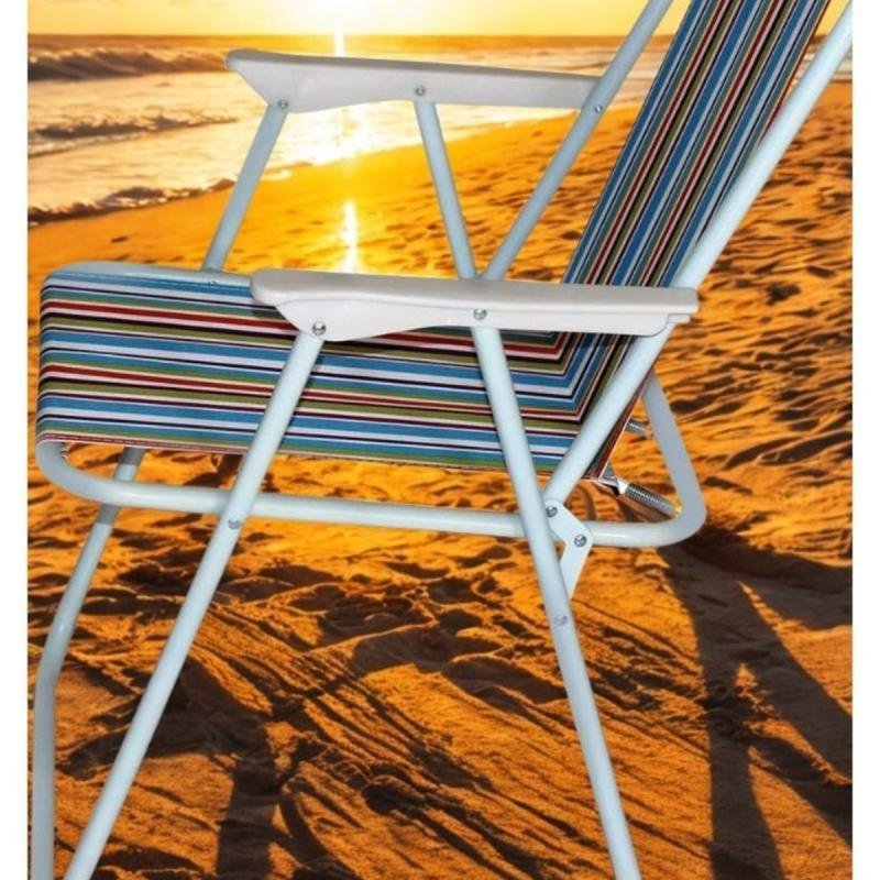 طقم كراسي تخييم قابلة للطي يتكون من كرسيان مصنوع من قماش أكسفورد وبقوائم معدنية – 45×45×80سم