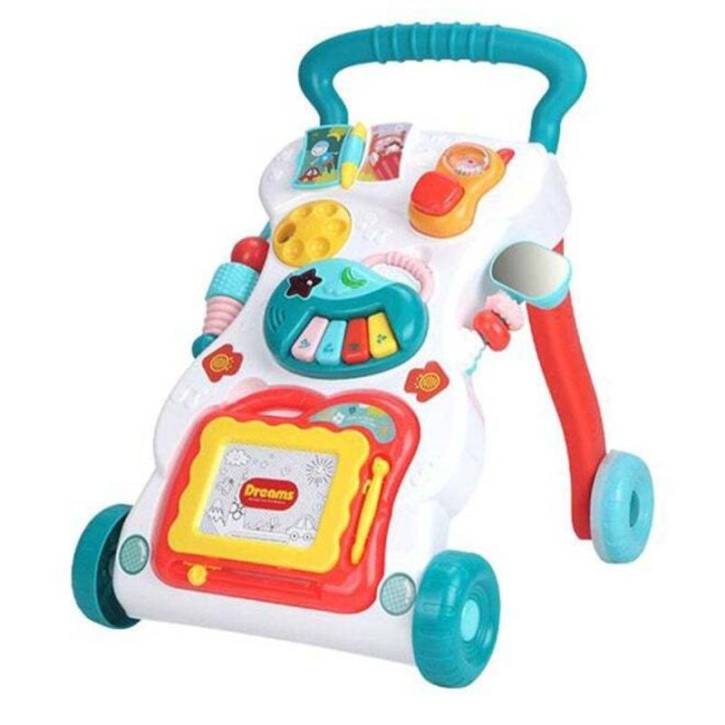 مشاية أطفال متعددة الوظائف مضادة للانقلاب مع ألعاب موسيقية