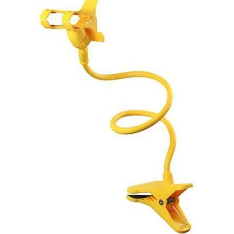 حامل مرن للهاتف المحمول باللون الأصفر