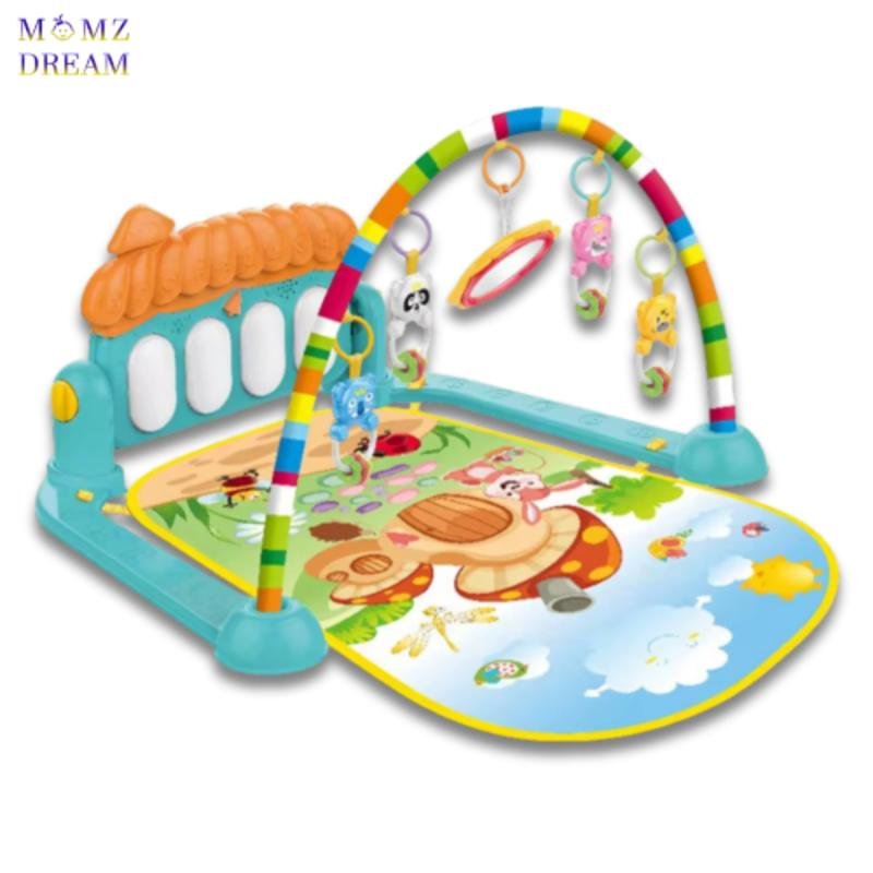 سجادة لعب للأطفال مع مشاية وبيانو من هانجر، مع أضواء موسيقية