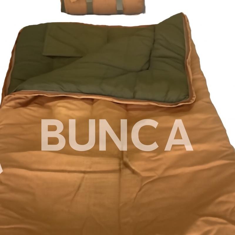 كيس نوم تنزاني للرحلات و التخييم مقاس 220 سم في 120 سم مخمل زيتي من الداخل