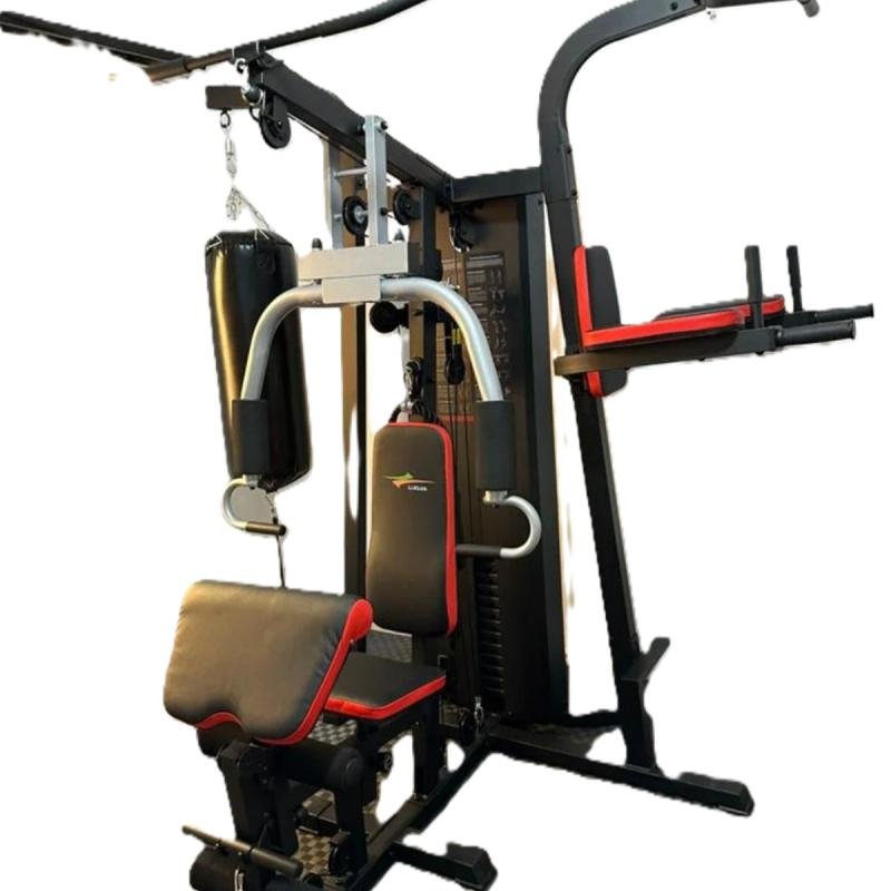 هوم جيم لتمارين لياقة بدنية وبناء عضلات مع 17 تمرين مختلف فولاذ قوي D03-01