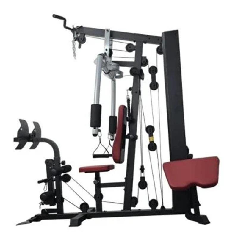 هوم جيم لتمارين لياقة بدنية وبناء عضلات مع 17 تمرين مختلف فولاذ قوي D03-01