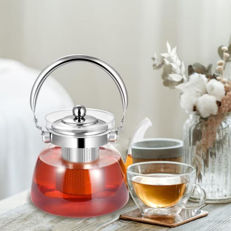 🫖 إبريق شاي زجاجي فاخر DAC-56104 – سعة 1600 مل مقاوم للحرارة